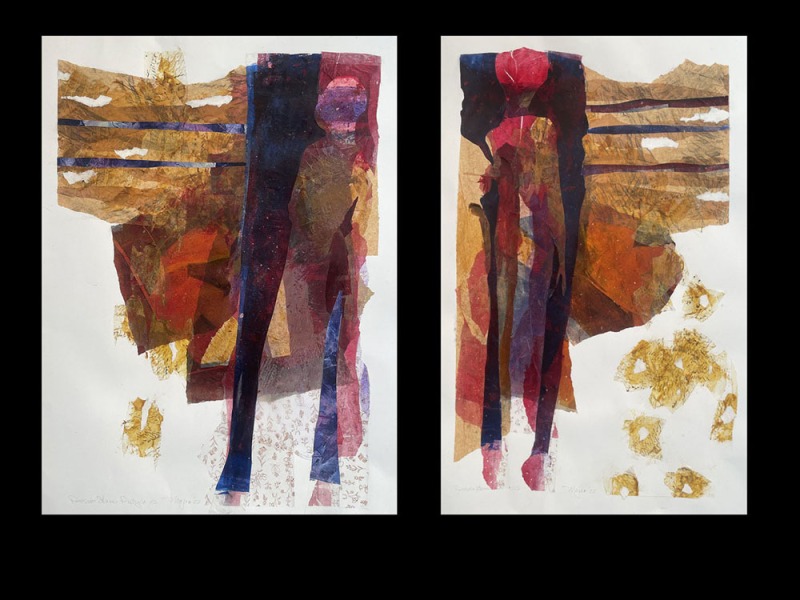 Diptych Pensive Stance
