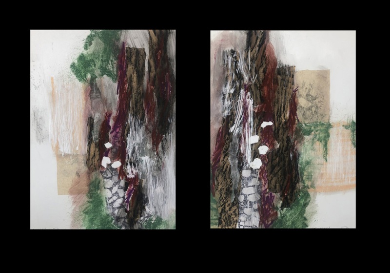 Diptych Cobble Stone