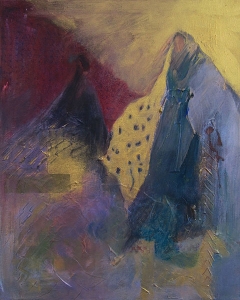 Woman with Dots