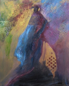 Woman with Squares