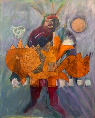 Shaman with Baby Dragon